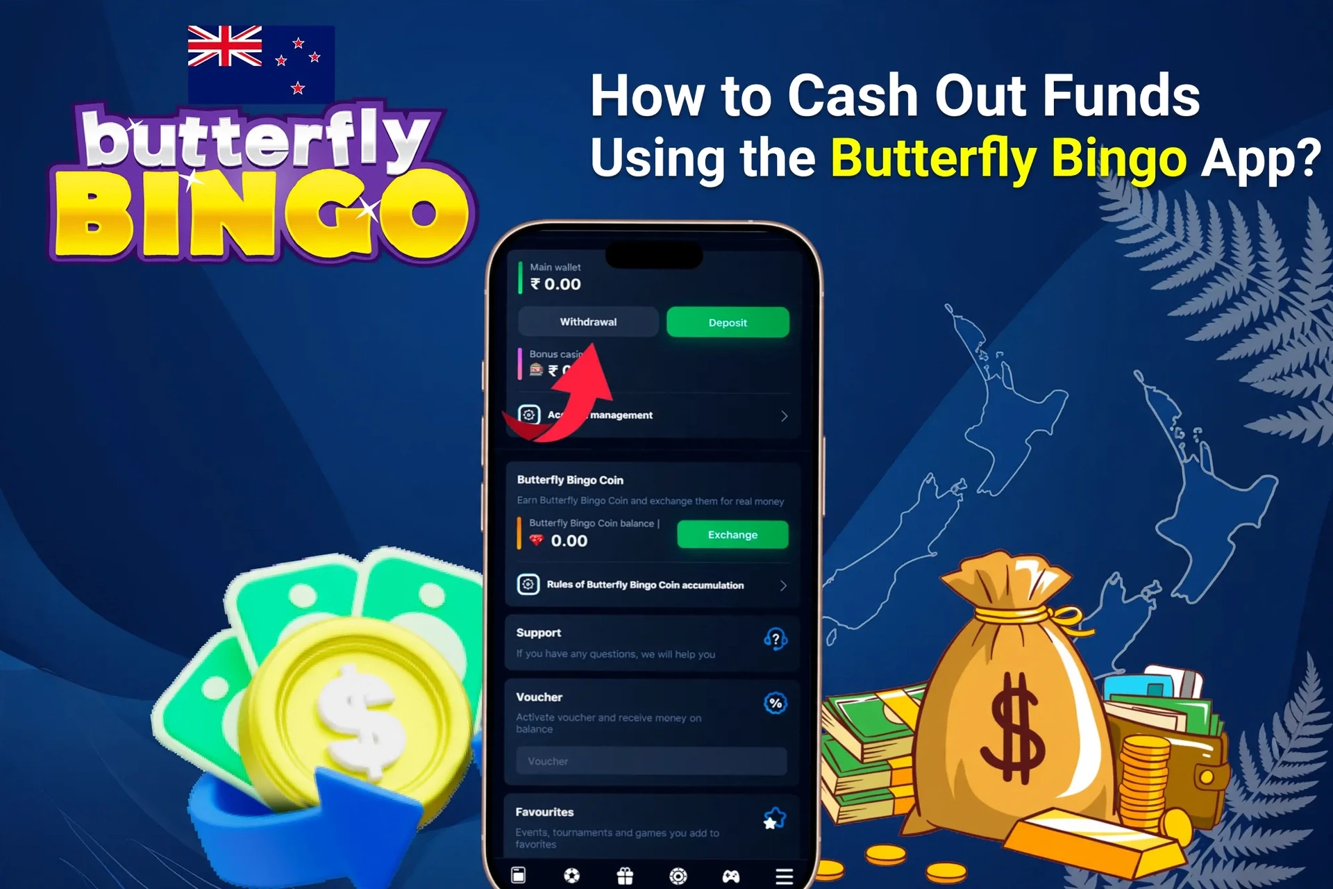 Registration process on the Butterfly Bingo mobile platform with social login options