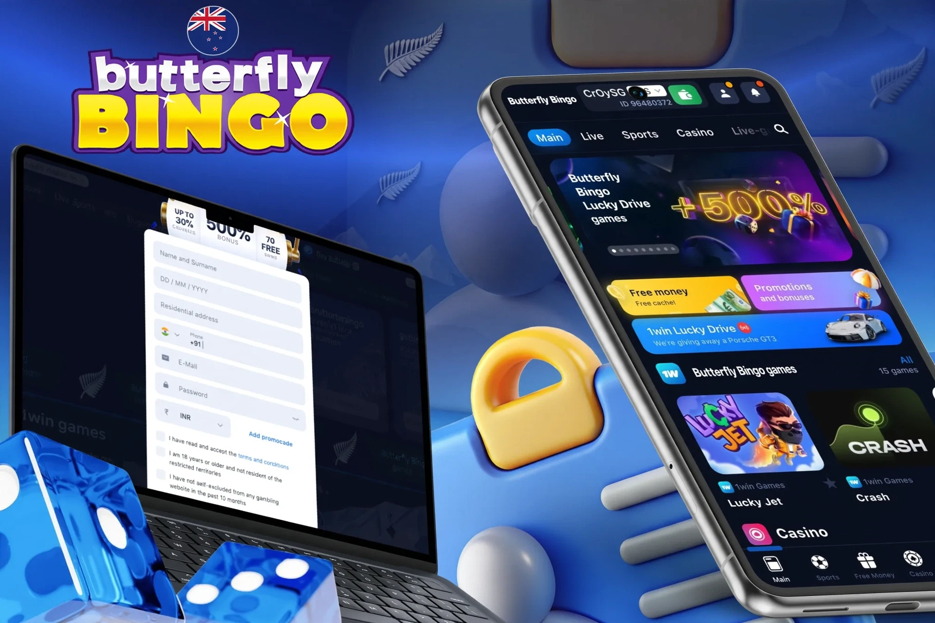 Guide to registering with Butterfly Bingo and claiming the welcome bonus
